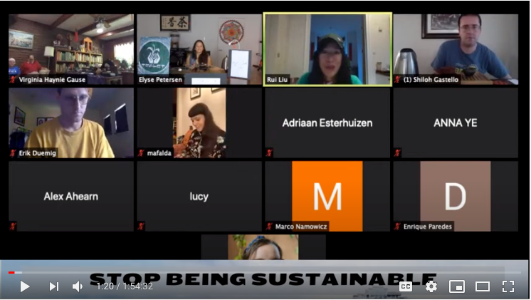 Friday, August 14, 2020 - STOP BEING SUSTAINABLE